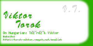 viktor torok business card